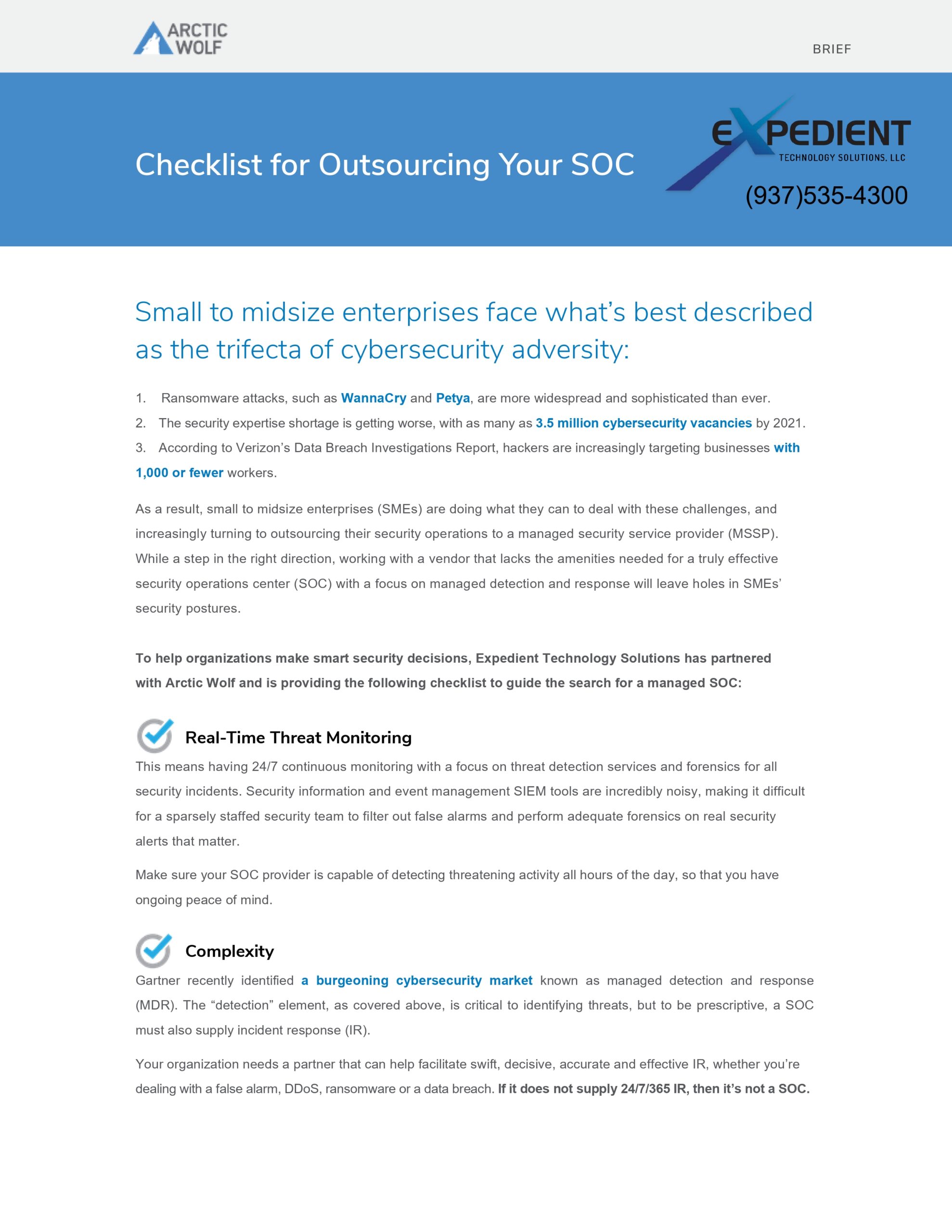 Outsourcing Your SOC